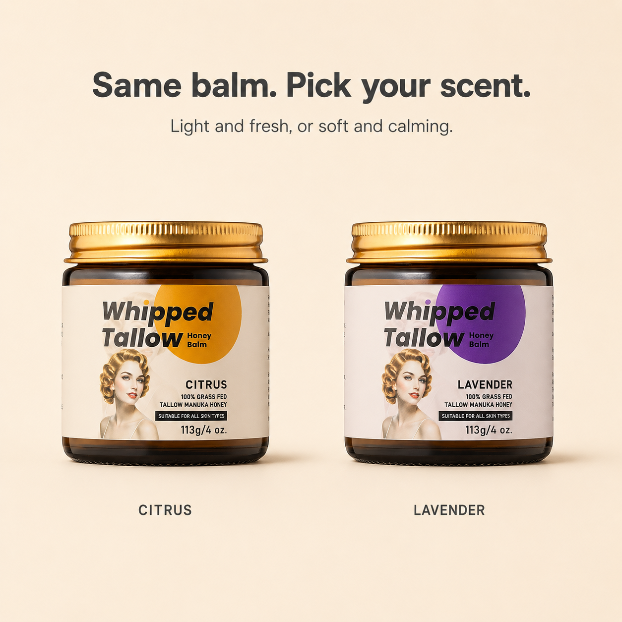 Mendwell Grass-Fed Tallow & Honey Balm